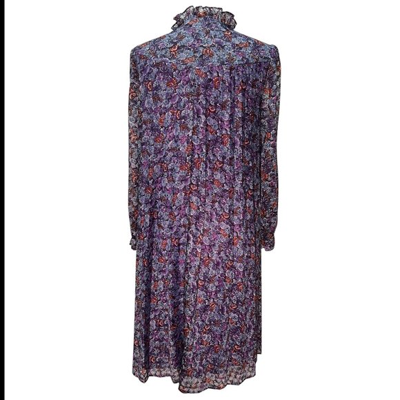 Vintage loose-fitting floral midi dress - Picture 4 of 6